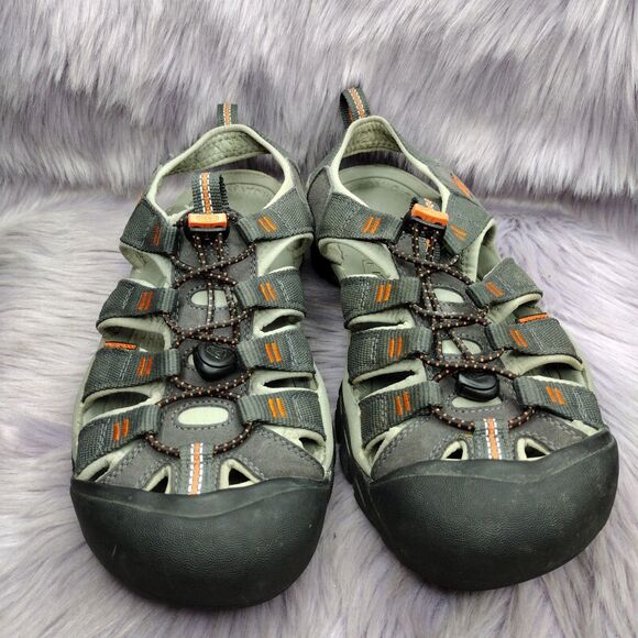 Keen Newport H2 Sandals Shoes Waterproof Slingback Hiking Mens Size 8.5 Gray - Picture 3 of 7